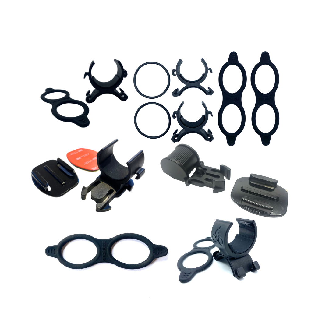 Clips, mounts and straps